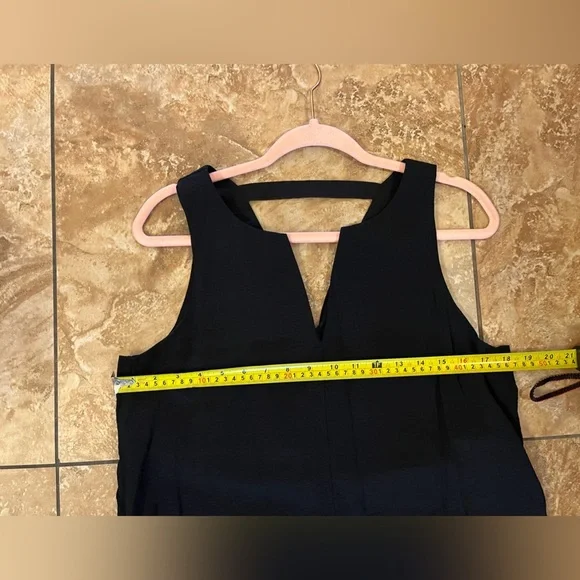 Banana Republic Women's V-Neck Sleeveless Dress, Black, Size L - Picture 8 of 12